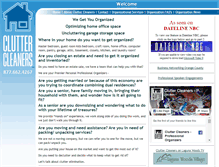 Tablet Screenshot of cluttercleaners.com